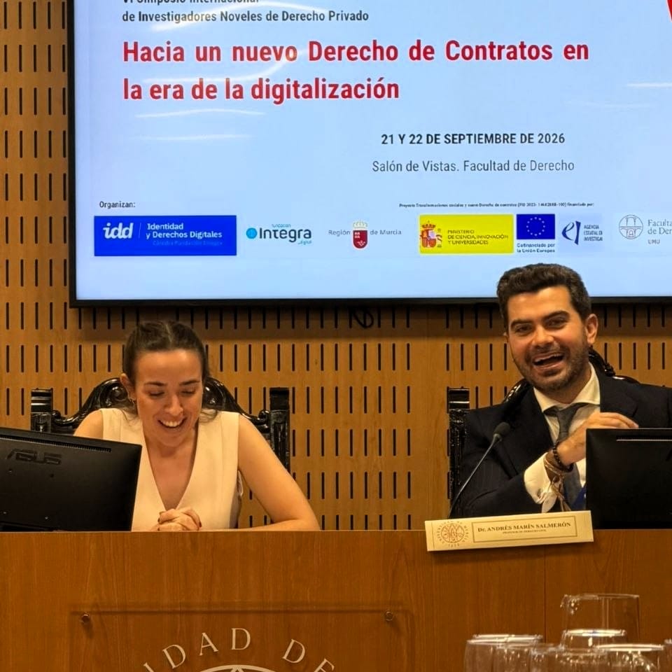 Paula Saez y Carlos Palanco, investigadores de la Universidad CEU Fernando III. Derecho Digital.