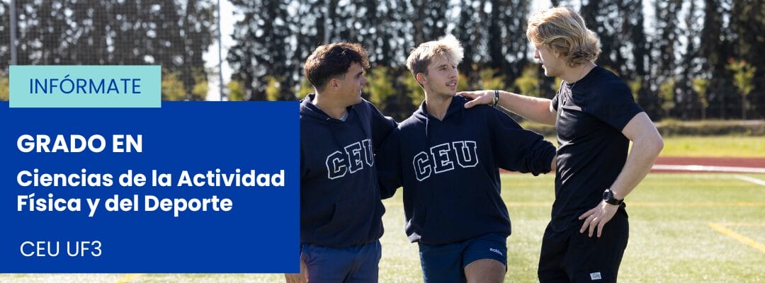 Alumnos del grado universitario de deporte en las instalaciones deportivas de CEU UF3.