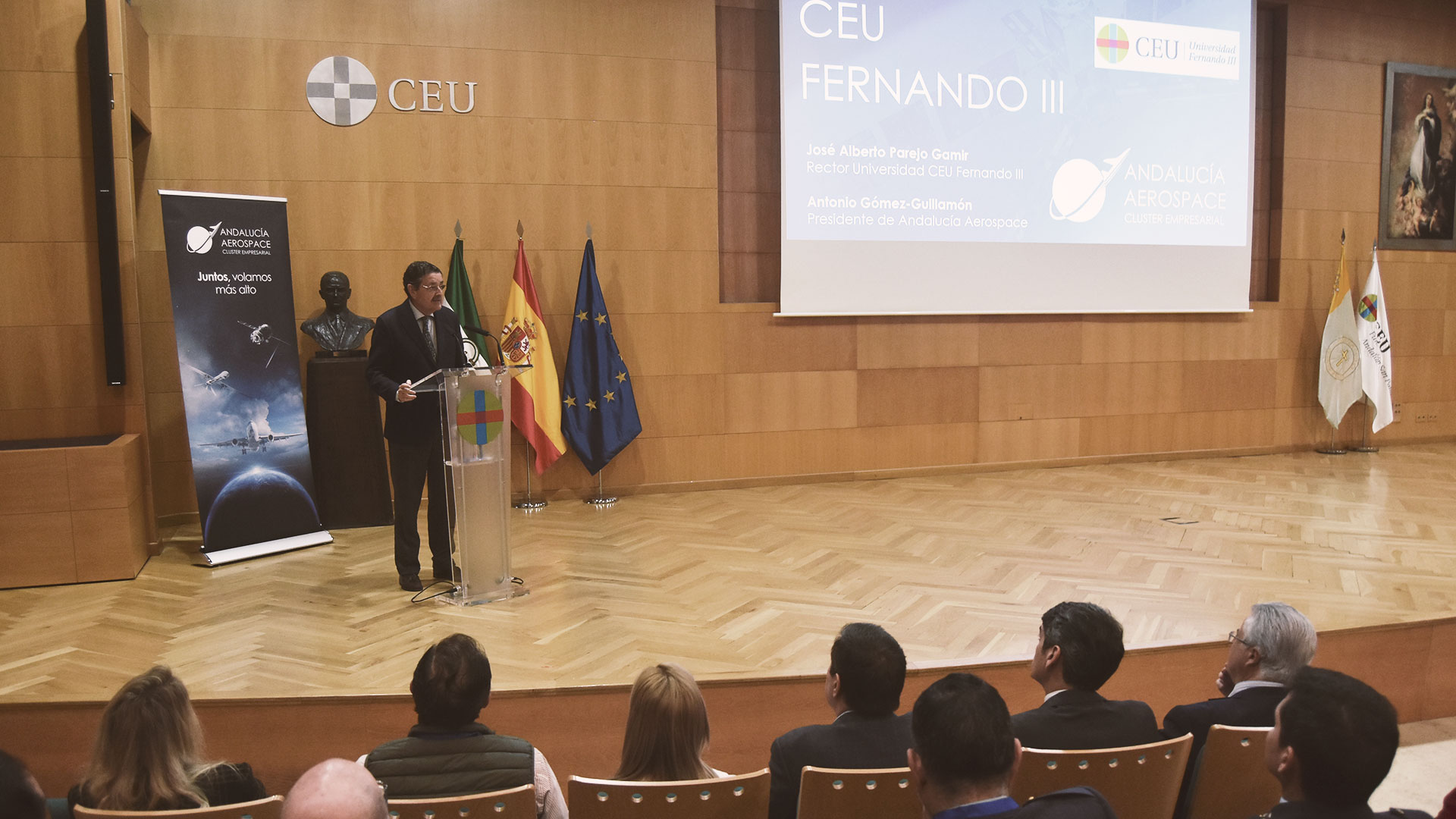 CEU acoge la celebración de la Asamblea General de Socios de Andalucía Aerospace